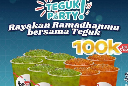Rayakan Ramadhan dengan Promo Bundling di Teguk, Dapatkan 20 Cups Minuman Hanya Rp 100 Ribu Aja!
