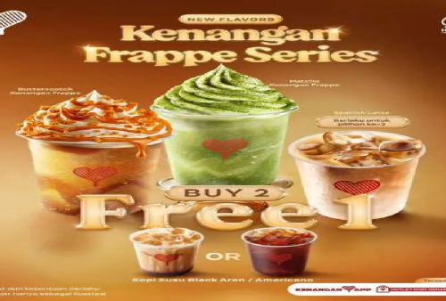 Kopi Kenangan Berikan Promo Menarik: Buy 2 Get 1 Kenangan Frappe Series, Cek Syaratnya