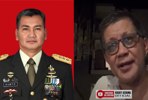 Panas! Letjen Kunto Arief Wibowo Tetap di Posisi, Rocky Gerung Beri Respons Tajam