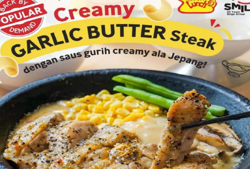 Rayakan Gajian! Serbu Promo  Lunch Boga Anniversary: 3 Creamy Garlic Butter Steak Harga Spesial