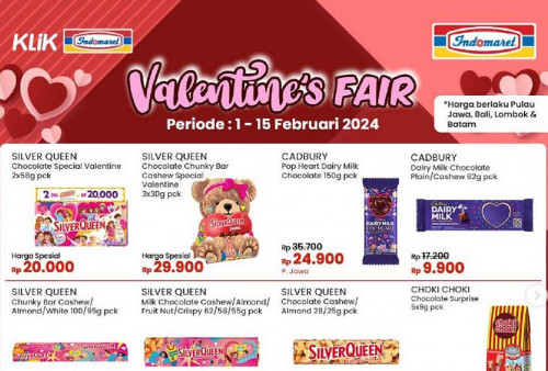 Bulan Februari Makin Asyik dengan Promo Valentine's Fair di Indomaret, Nikmati Manisnya Cokelat dengan Harga Spesial!