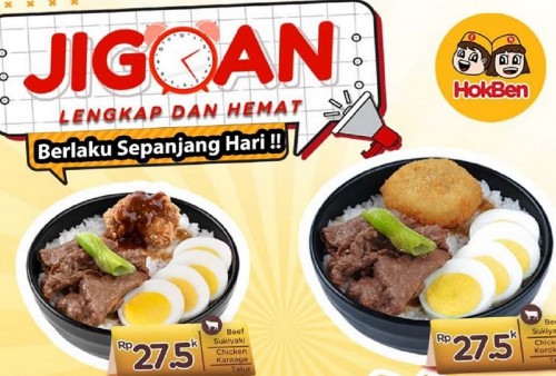 Makan Hemat dan Puas dengan Promo 'Jigoan' dari Hokben, Cuma Bayar Rp20 Ribuan Aja!