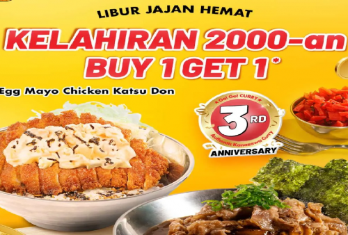 Khusus Kelahiran Tahun 2000an: Promo Promo Go!Go!Curry Buy 1 Get 1 sampai 24 Desember 2025
