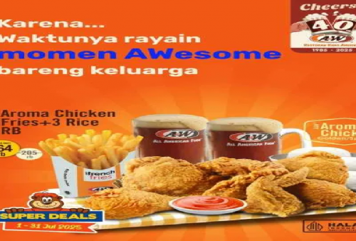 Ambil Promo A&W: 6 Aroma Chicken Harga Spesial, Cocok Jadi Makanan Keluarga Akhir Bulan