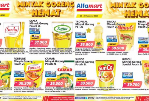 Minyak Goreng Dijual Murah! Serbu Promo Alfamart 25 AGustus 2025: Minyak 2 Literan Cuma Rp30.000an