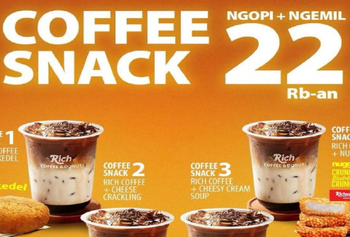 Terbaru! Promo Richeese Factory Coffee Snack: 4 Paket Ngopi dan Ngemil Mulai Rp20.000an
