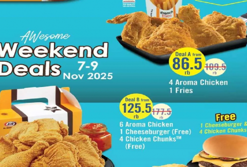 Promo A&W Weekend Deals 7-9 November 2025: Ada Free Cheeseburger!
