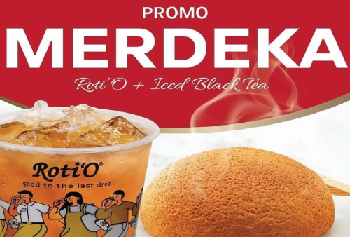 Promo Bulan Kemerdekaan Roti'O Diskon Hemat: Roti + Ice Black Tea Cuma Rp17.000