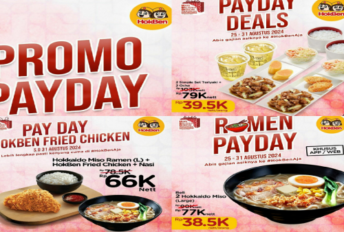 Spesial Promo PayDay Hokben, Hemat Berdua Spesial Dine In