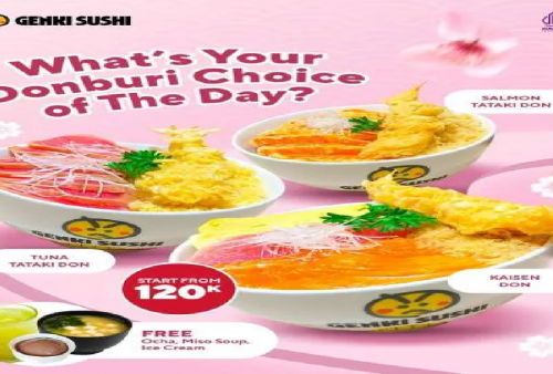 Genki Sushi Berikan Promo Pay Day Akhir Juli 2025: Free Ocha, Miso Soup dan Ice Cream