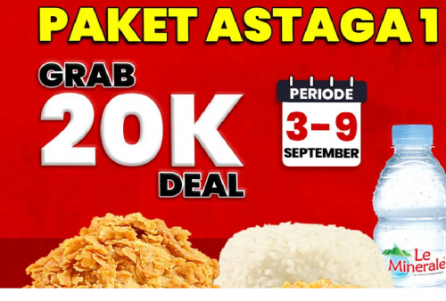 Promo CFC Spesial Awal Bulan September 2025: Pilih Beli Paket Astaga 1 Cuma Rp20.000!