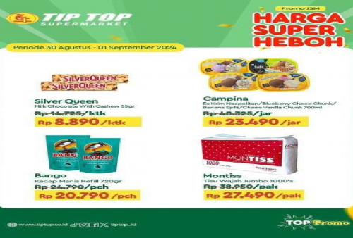 Promo JSM Tip Top 30 Agustus-1 September 2024, Ada Susu Cimory Murah