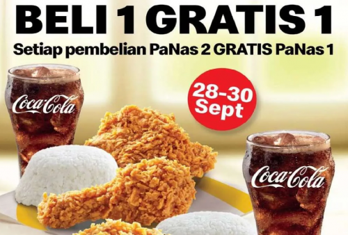 Ambil Sekarang Promo McD Khusus Drive Thru: Hemat Besar Beli 1 Gratis 1, Berlaku 28-30 September
