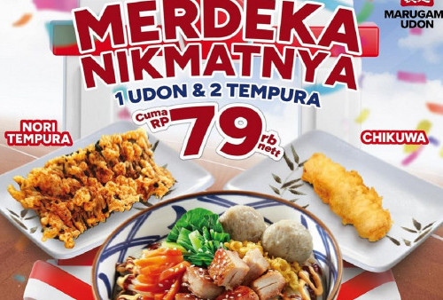 Promo Spesial Kemerdekaan RI di Marugame Udon: Nikmati 1 Udon dan 2 Tempura Hanya Rp 79.000!