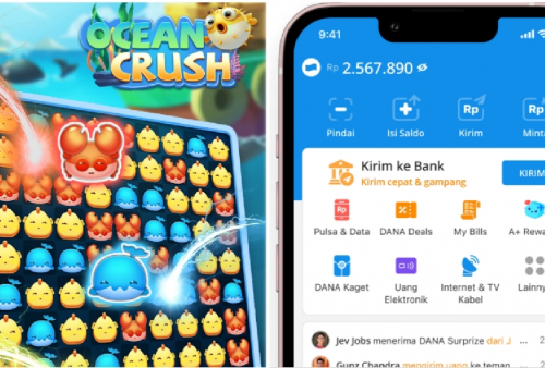 Cair Cuan Tambahan Lewat Game? Yuk Mainkan Ocean Crush dan Dapatkan Saldo DANA