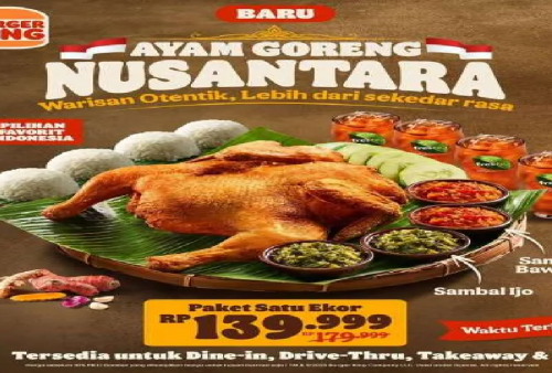 Burger King Ada Promo Menarik Agustus 2025: Paket 1 Ekor Ayam Komplit Cuma Rp130.000an