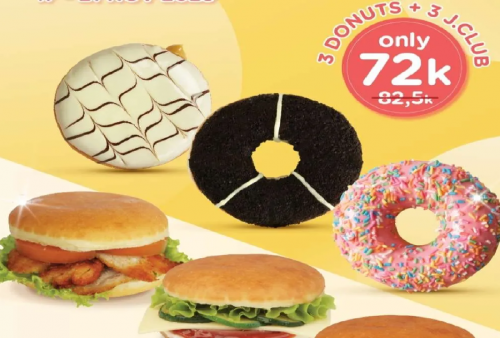 Promo Terbaru J.CO Tasty Duo 17-21 November 2025: Paket 3 Donuts + 3 J.CLUB Cuma Rp 72.000