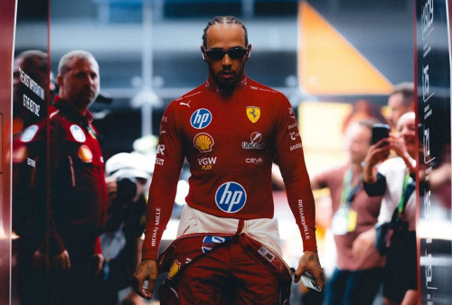 Lewis Hamilton Frustrasi Usai Tersingkir di Q1 GP Las Vegas: Mobil Tidak Bisa Dikendalikan