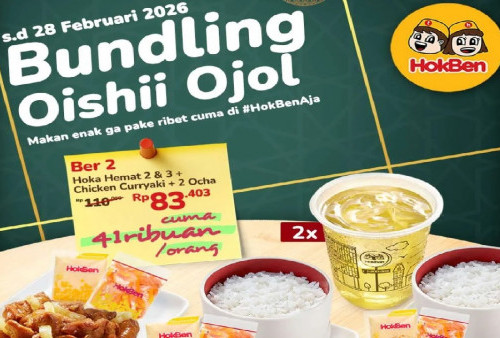Promo Hokben Spesial Pemesanan Lewat Ojol Februari 2026: Makan Hemat Berdua hingga Berempat