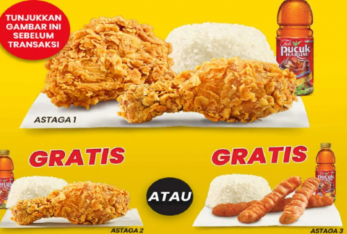 Promo CFC Awal Bulan Desember 2025: Beli 1 Gratis 1 Paket Astaga Hemat, Begini Cara Dapatkannya