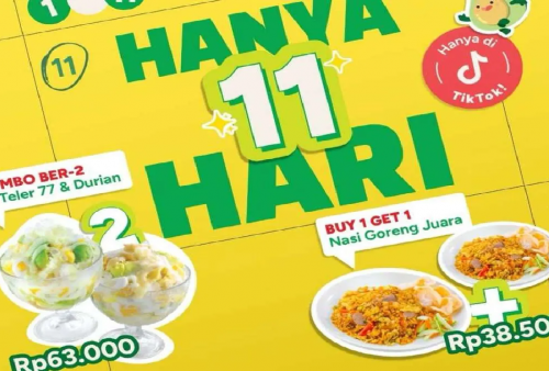 Promo TikTok Makan di Es Teler 77: Beli 1 Bisa Gratis 1 Mulai Rp38.500an Aja