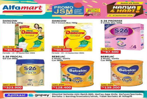 Ayo Serbu Promo JSM Alfamart 13-15 September 2024, Ada Susu Anak Murah!