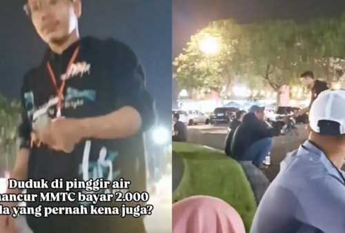 Viral Warga Duduk di Kawasan Air Mancur MMTC Medan Kena Pungli Rp 2.000