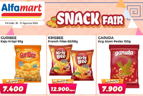 Cek Promo Snack Fair Alfamart Periode Agustus 2024, Nikmati Harga Spesial untuk Berbagai Camilan Enak!