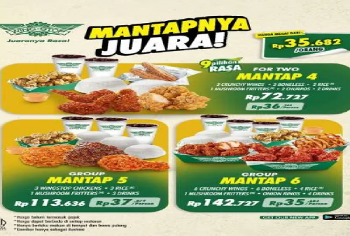 SIKAT HABIS! Ada 6 Promo Wingstop Terbaru: Makan Ramean Lebih Hemat