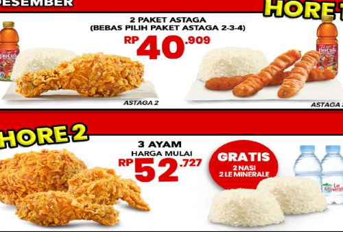 Promo Spesial Tanggal Gajian CFC: 2 Paket Hemat Mulai Rp40 .000an Aktif Sampai 31 Desember 2025