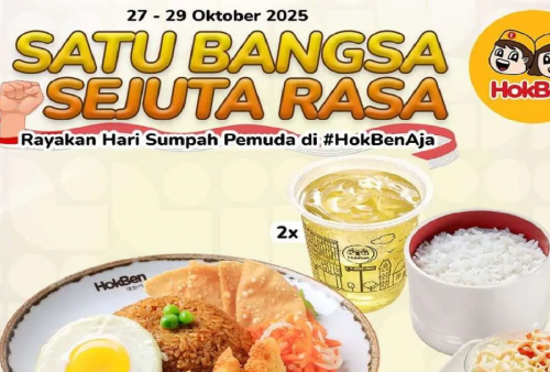 Berakhir Hari Ini, Promo HokBen Hari Sumpah Pemuda: Makan Berdua Murah Banget