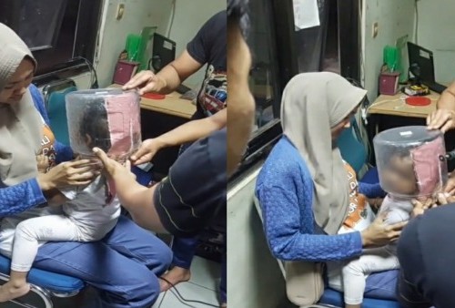 Kepala Bocah 2 Tahun Nyangkut di Toples Plastik Sulit Dilepas, Damkar Jadi Penyelamat