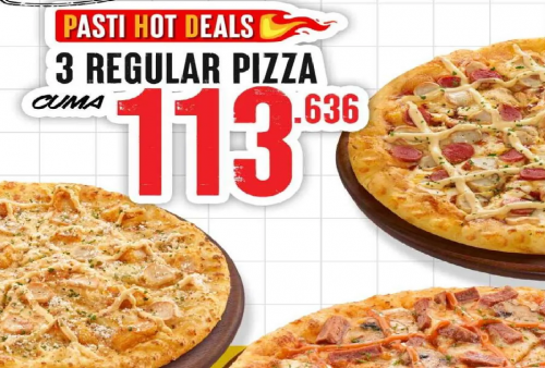 Promo PhD Long Weekend 4-6 September: Paket 3 Regular Pizza Favorit Harga Spesial, Libur Panjang Bikin Happy!