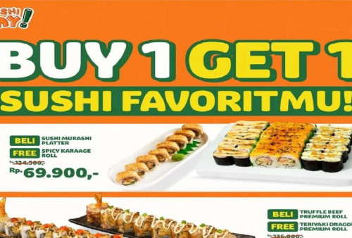 Promo Edisi Valentine Sushi Yay: Beli 1 Gratis 1 Pembelian Khusus di Shopefood