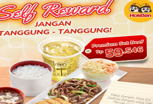 Promo Hokben Spesial Self Reward: Premium Bento Lengkap Cuma Rp59.000an!