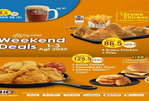 Promo A&W 1-3 Agustus 2025 Mulai Berlaku Hari ini: Ada Gratis Burger dan Chicken Chunks