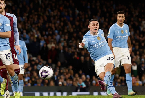 Hasil Liga Inggris: Foden Cetak Hat-Trick, Manchester City Bungkam Aston Villa 4-1