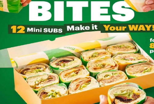Promo Subway Bites Berlaku Hingga 12 September 2025: 12 Mini Subs 3-inch Mulai dari Harga Rp 200.000!