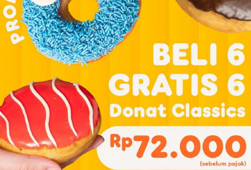 Promo Donat DUNKIN' Beli 6 Gratis 6 Hanya Rp 72.000, Yuk Intip Syaratnya!