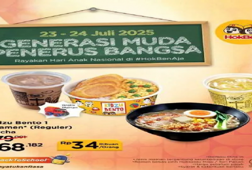 Meriahkan Hari Anak Nasional, Hokben Berikan Promo Terbaru: Paket Berdua Mulai Rp 34.000an