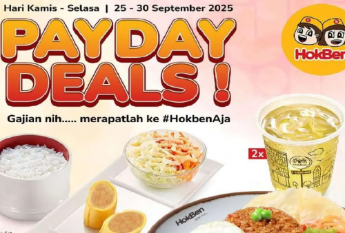 Promo Pay Day Hokben 25-30 September 2025: Makan Hemat Mulai Harga Rp31.000an