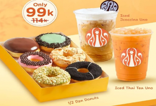 Hari Terakhir, Ambil Sekarang Promo JCO One Perfect Deal: Beli 6 Donuts Favorit & 2 Minuman Ada Harga Spesial