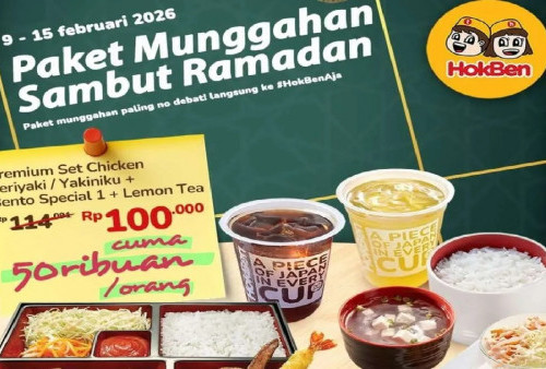 Promo Spesial Munggahan Hokben: Makan Menu Komplit Cuma Rp50.000 Aja