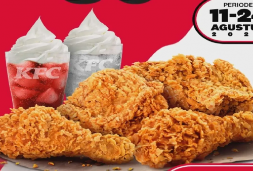 Promo KFC Combo Merdeka Berlaku Sampai 24 Agustus: Paket 4 Ayam dan 2 Float Cuma Rp 80.000an