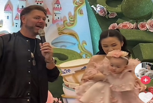 Viral! Perayaan Ulang Tahun  Anak 1 Tahun, Brian McFadden Datang Jadi Guest Star di Jakarta