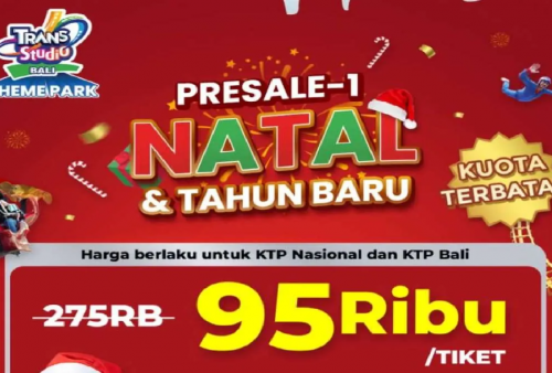 Spesial Promo Nataru! Beli Tiket Trans Studio Bali Ada Presale Terbatas Cuma Rp 95.000