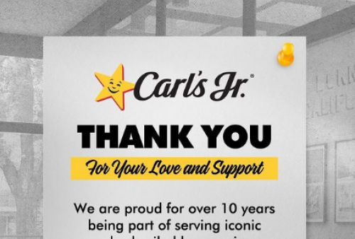 Restoran Burger Carl's Jr Tutup Gerai di Indonesia