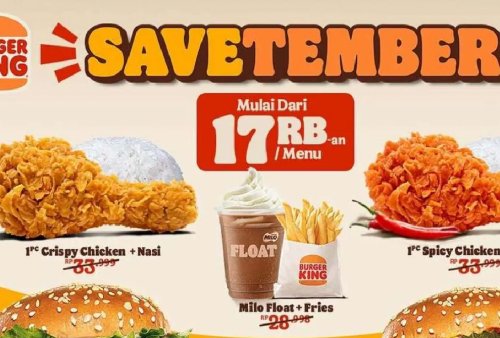 Daftar Promo Terbaru Burger King Edisi September 2025: Burger sampai Paket Chicken Mulai Rp17.000