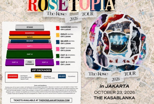 Harga Tiket Konser The Rose Jakarta 2026 Rilis, Ada Benefit Eksklusif dari Promotor Loh!