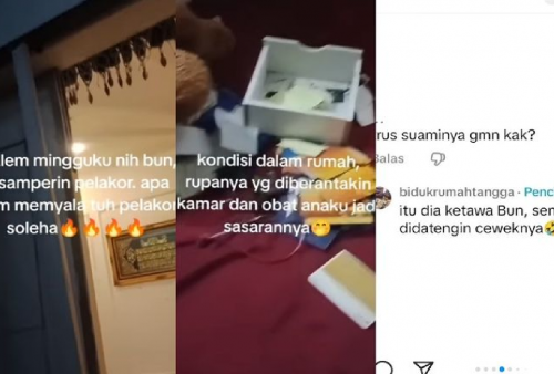 Viral Istri Sah Dilabrak Pelakor, Rumahnya Diacak-acak 